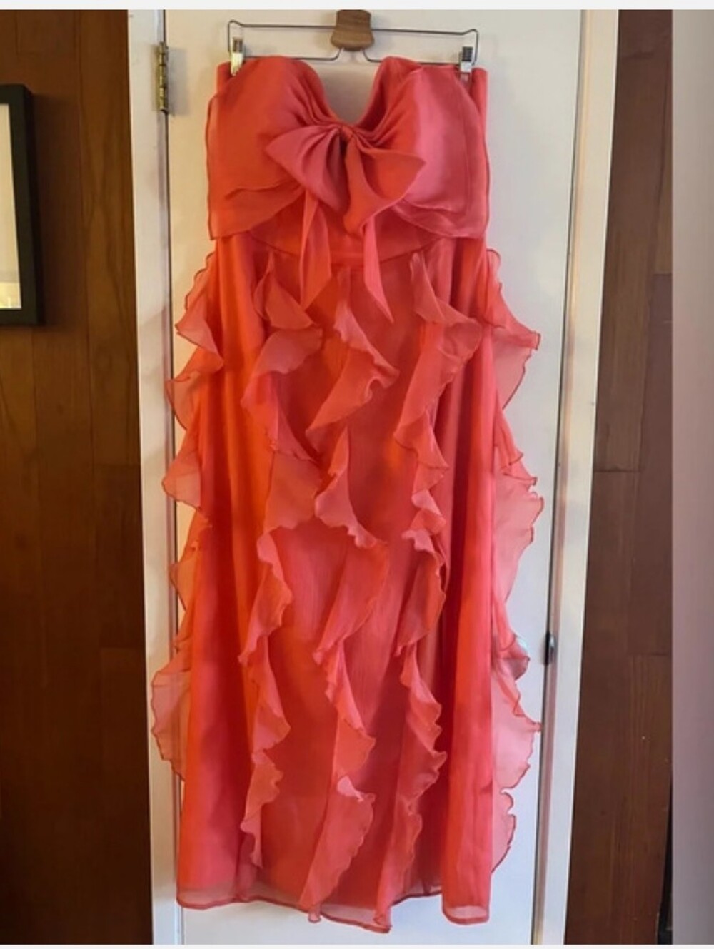 Anthropologie Hutch Strapless Tiered Tulle Maxi Dress - Picture 3 of 6